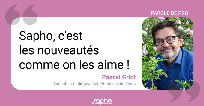 "Sapho, c'est les nouveautés comme on les aime" - Pascal Griot, fondateur et dirigeant de Promesse de fleurs